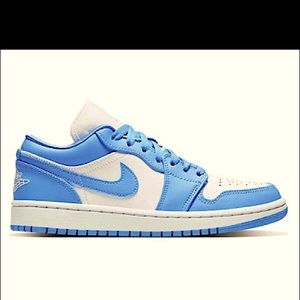 University Blue Air Jordan 1 Lows